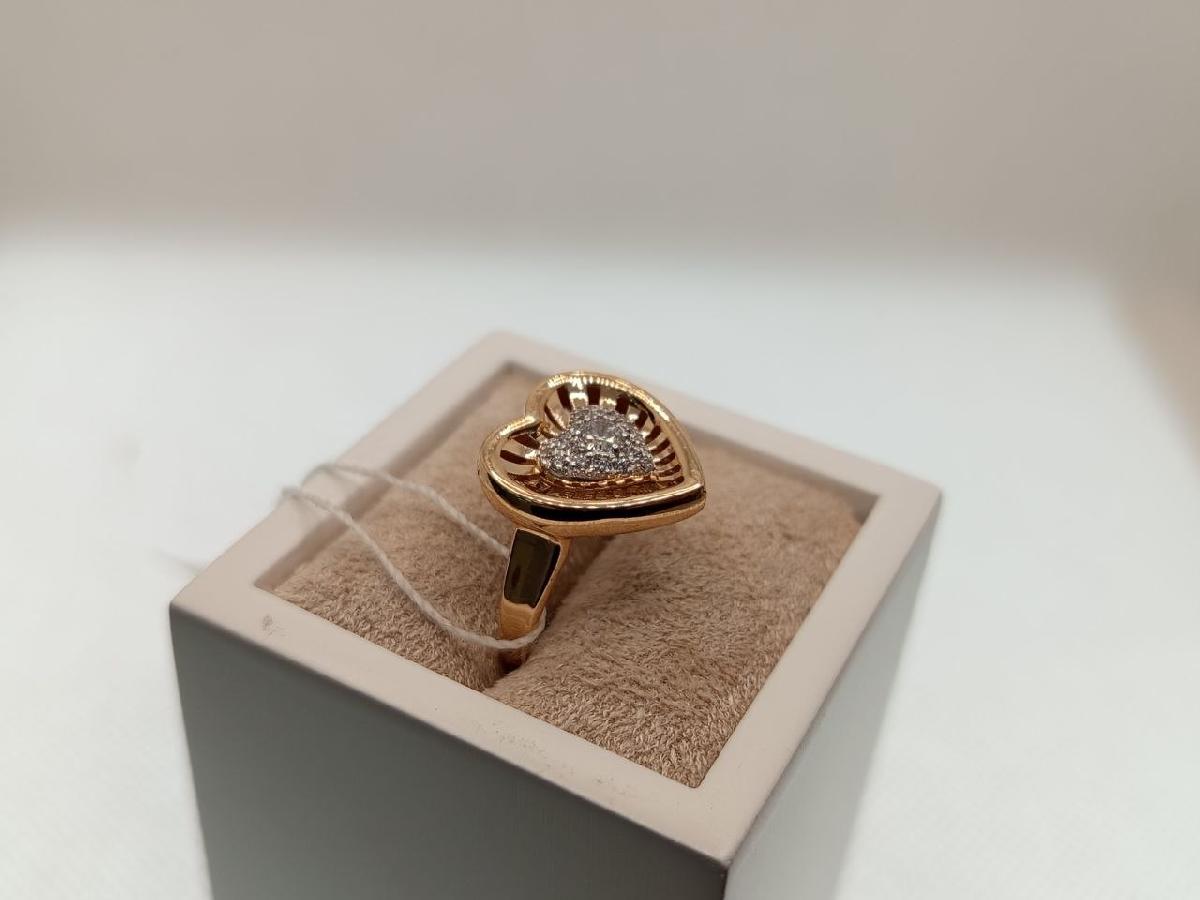 КОЛЬЦО С КАМНЯМИ (Au 585)