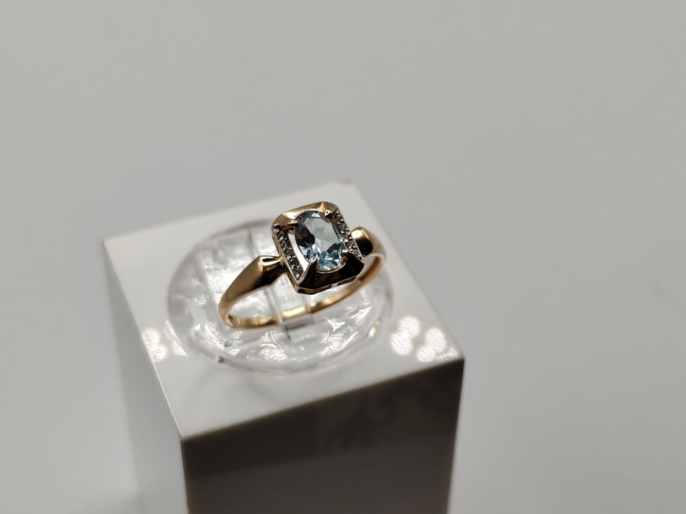 КОЛКМИ585 КОЛЬЦО С КАМНЯМИ (Au 585)