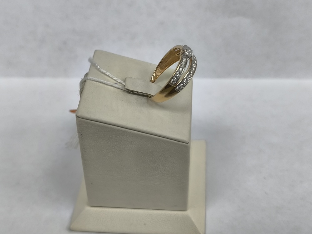 КОЛЬЦО С КАМНЯМИ (Au 585)