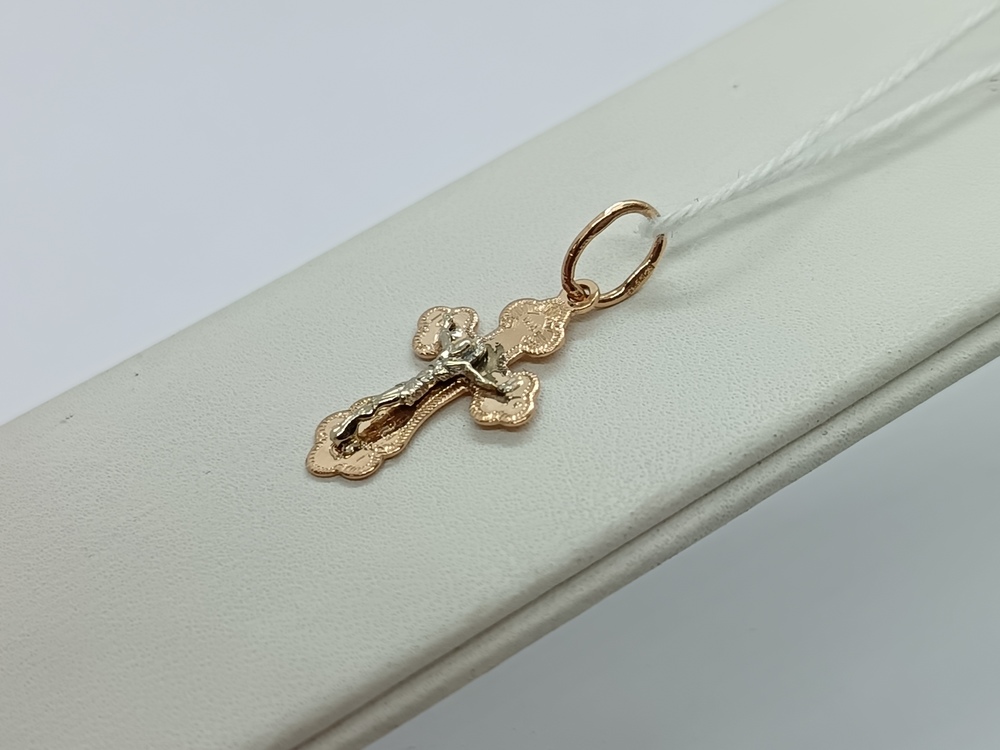 ПОДКБК585 ПОДВЕСКА КРЕСТ БЕЗ КАМНЯ (Au 585)