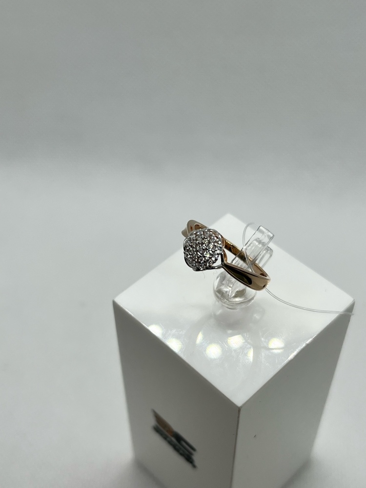 КОЛЬЦО С КАМНЯМИ (Au 585)