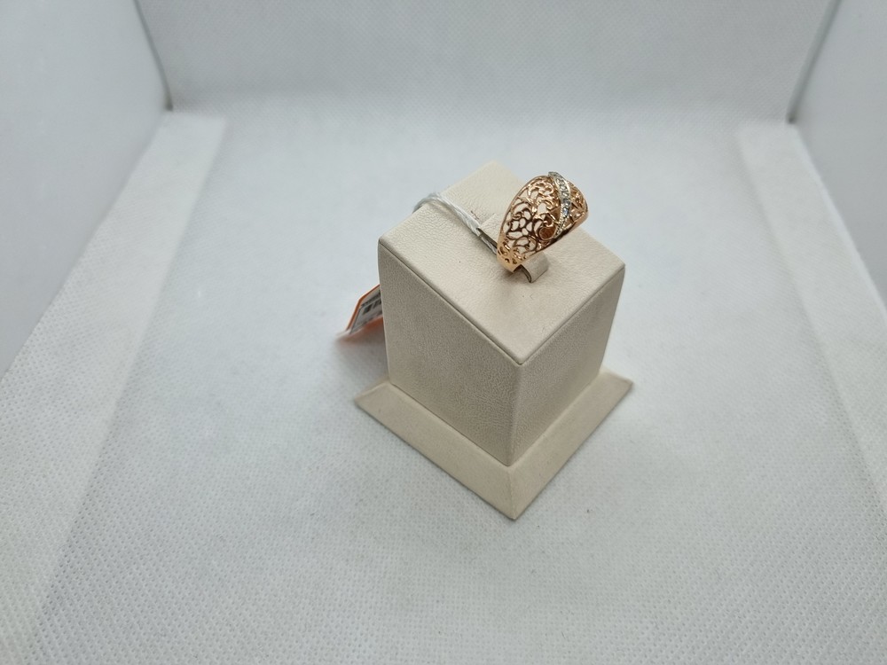 КОЛЬЦО С КАМНЯМИ (Au 585)