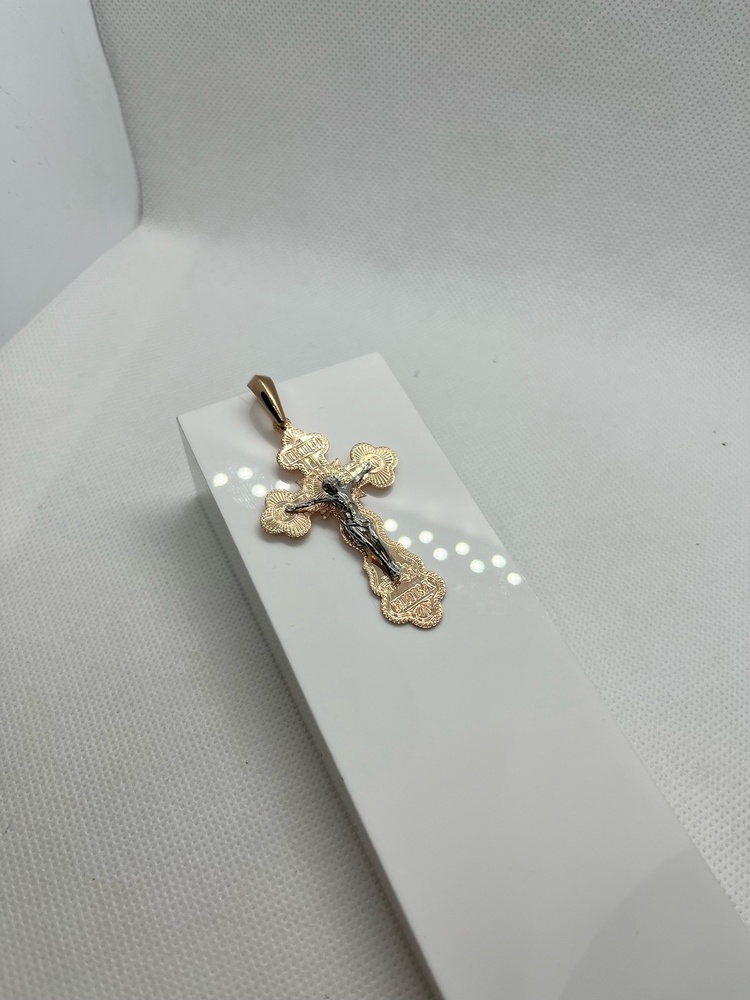 ПОДВЕСКА КРЕСТ без камня (Au 585)