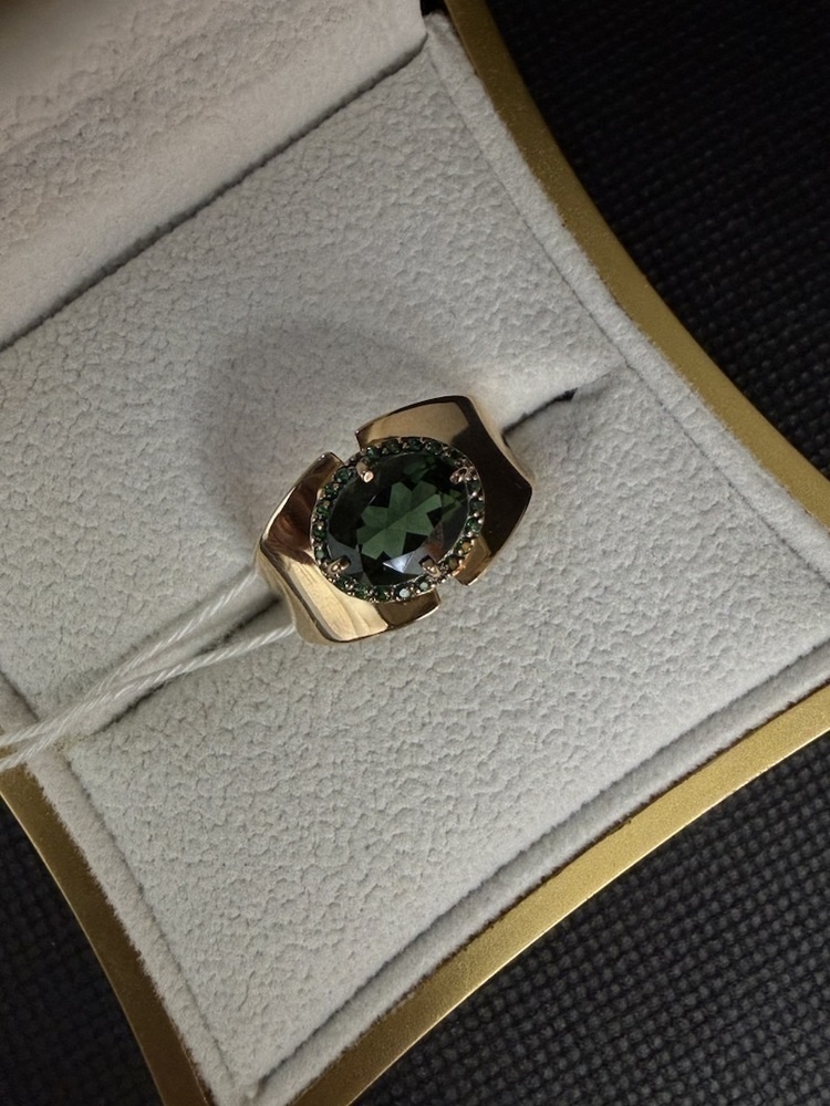 КОЛКМИ585 КОЛЬЦО С КАМНЯМИ (Au 585)