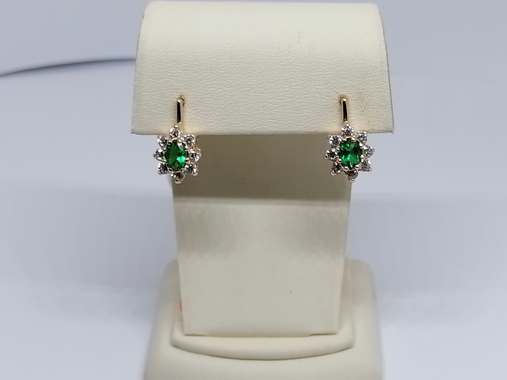 СЕРЬГИ С КАМНЯМИ (Au 585)