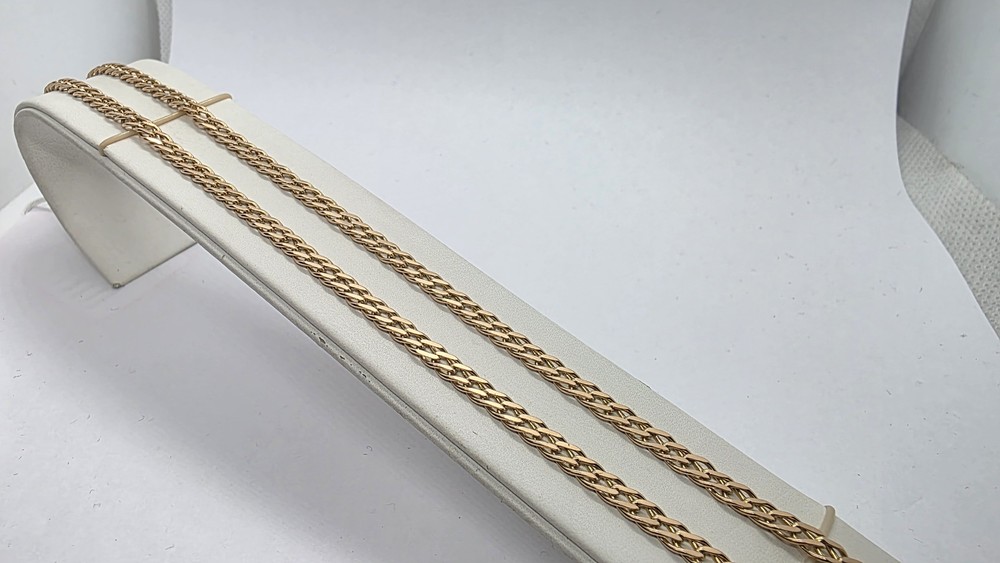 ЦЛР2585 ЦЕПЬ ПОЛНОВЕСНАЯ Ромб двойной (Au 585)