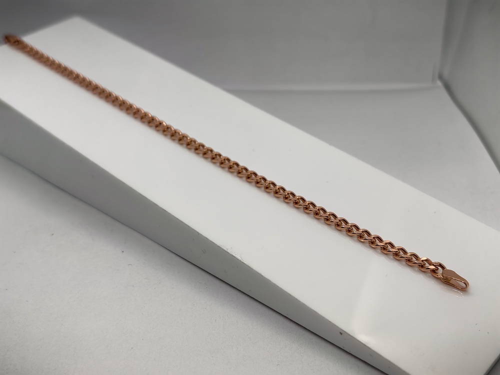 7100002П-18 БРАСЛЕТ ПУСТОТЕЛЫЙ Панцирное (Au 585)