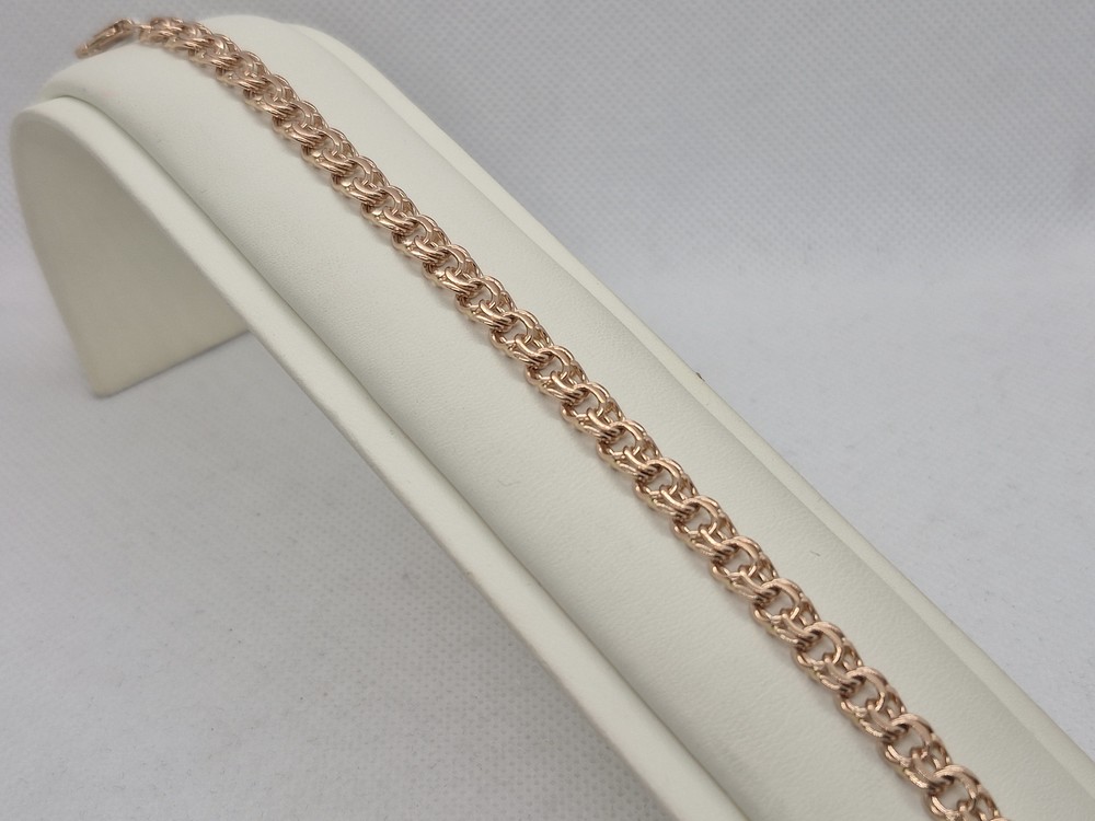 БЛБ585 БРАСЛЕТ ПОЛНОВЕСНЫЙ Бисмарк (Au 585)