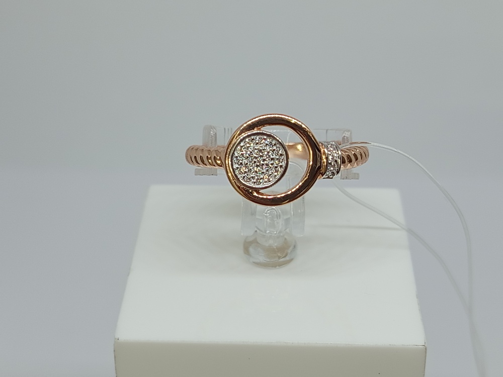 КОЛЬЦО С КАМНЯМИ (Au 585)