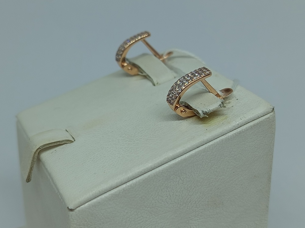 СКМИ585 СЕРЬГИ С КАМНЯМИ (Au 585)