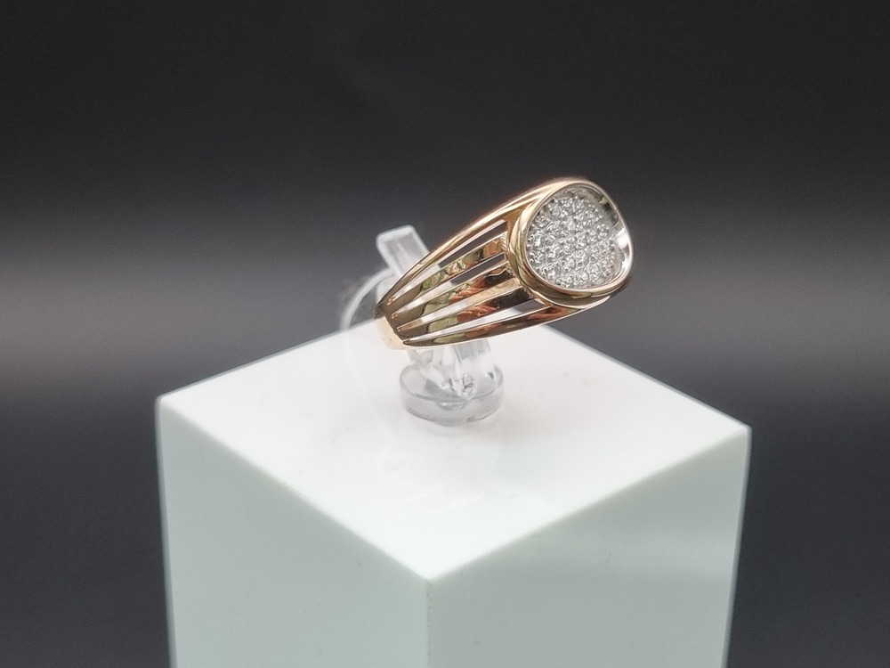 КОЛЬЦО С КАМНЯМИ (Au 585)