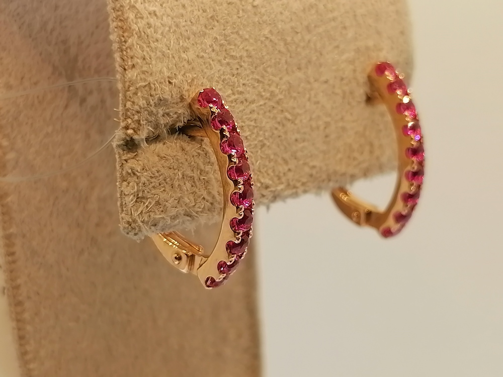 СЕРЬГИ РУБИН (Au 585)