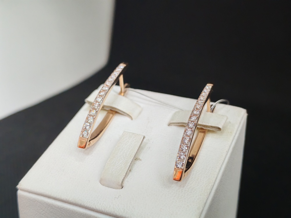 СЕРЬГИ С КАМНЯМИ (Au 585)