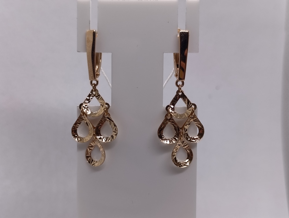 СЕРЬГИ БЕЗ КАМНЯ (Au 585)