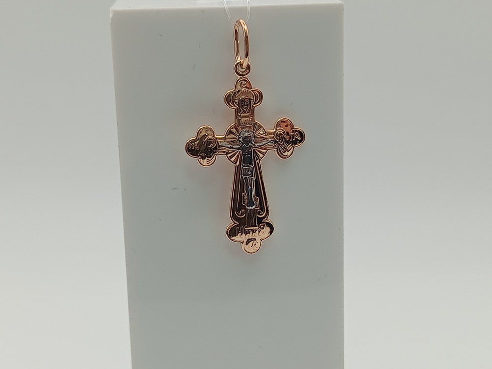 ПОДВЕСКА КРЕСТ без камня (Au 585)