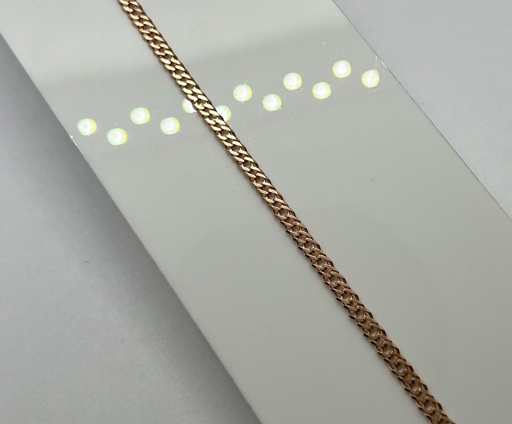 БРАСЛЕТ ПОЛНОВЕСНЫЙ Ромб двойной Au 585