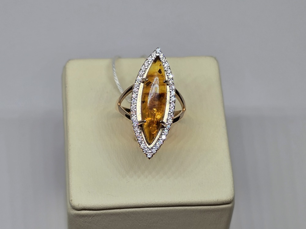 КОЛКМИ585 КОЛЬЦО С КАМНЯМИ (Au 585)