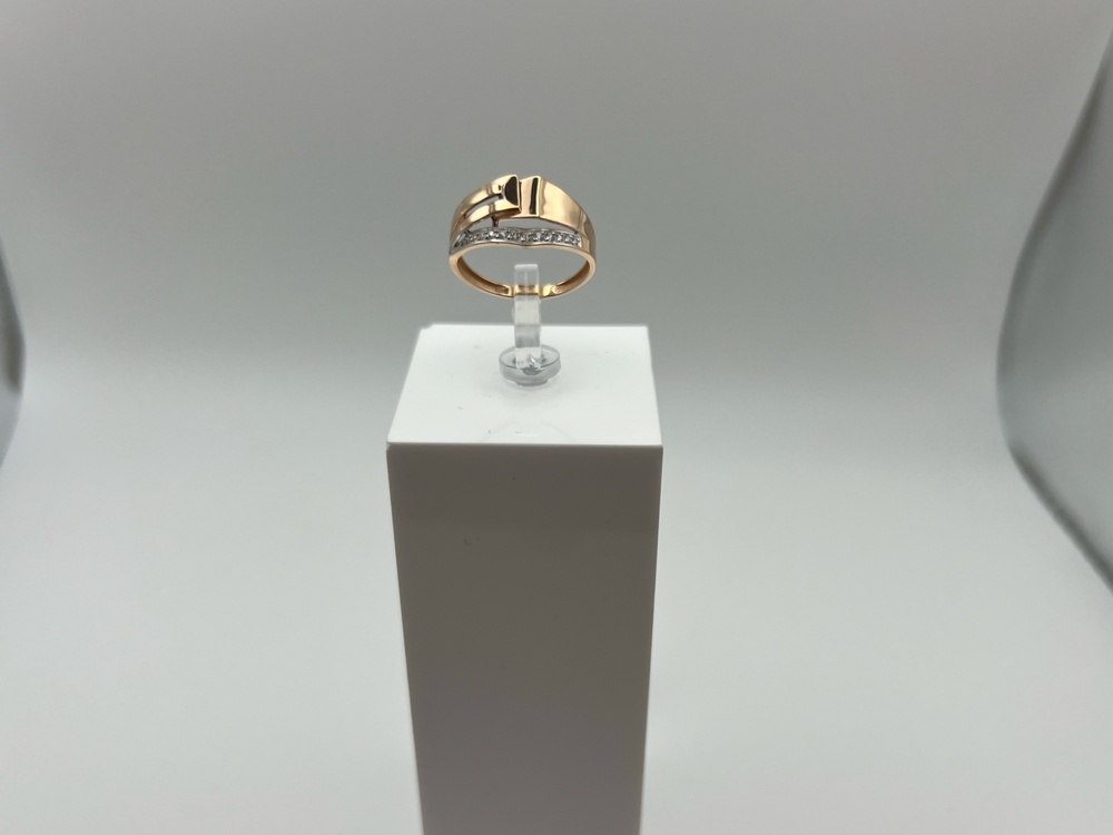 КОЛЬЦО С КАМНЯМИ (Au 585)