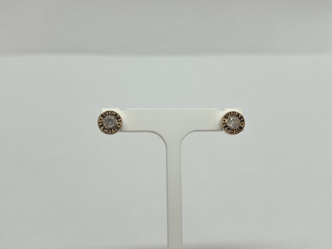 804-02432-10-00-20-00 СЕРЬГИ ПУСЕТЫ с камнем (Au 585)