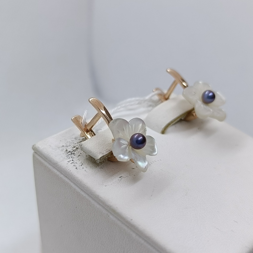 СКМИ585 СЕРЬГИ С КАМНЯМИ (Au 585)