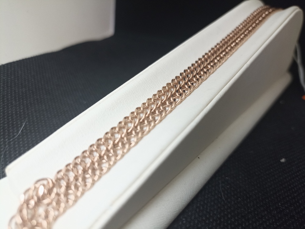 ЦЕПЬ ПОЛНОВЕСНАЯ Ромб двойной (Au 585)