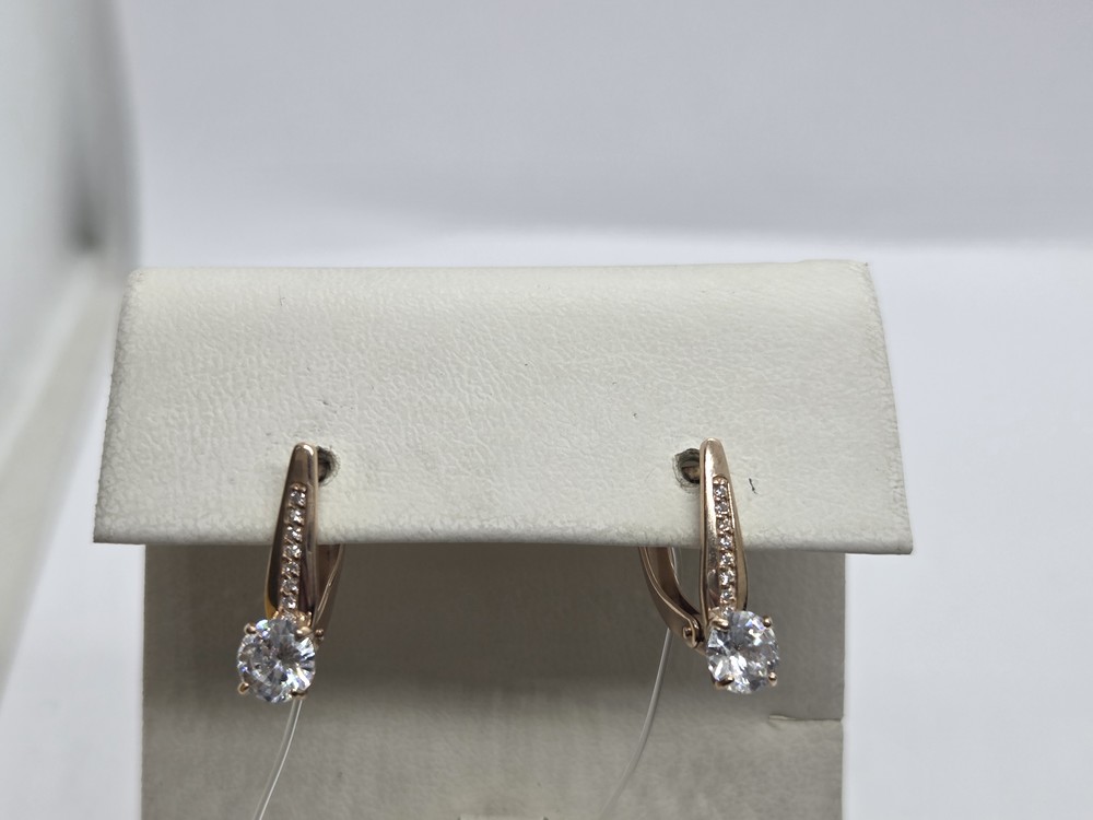 СЕРЬГИ С КАМНЯМИ (Au 585)