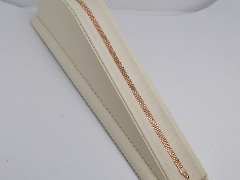 БРАСЛЕТ ПОЛНОВЕСНЫЙ Бисмарк машинный (Au 585)