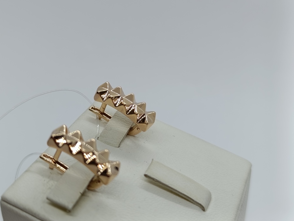 СЕРЬГИ БЕЗ КАМНЯ (Au 585)