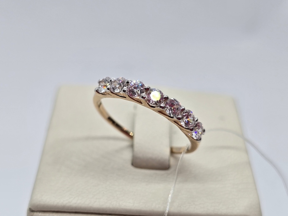 КОЛЬЦО С КАМНЯМИ (Au 585)