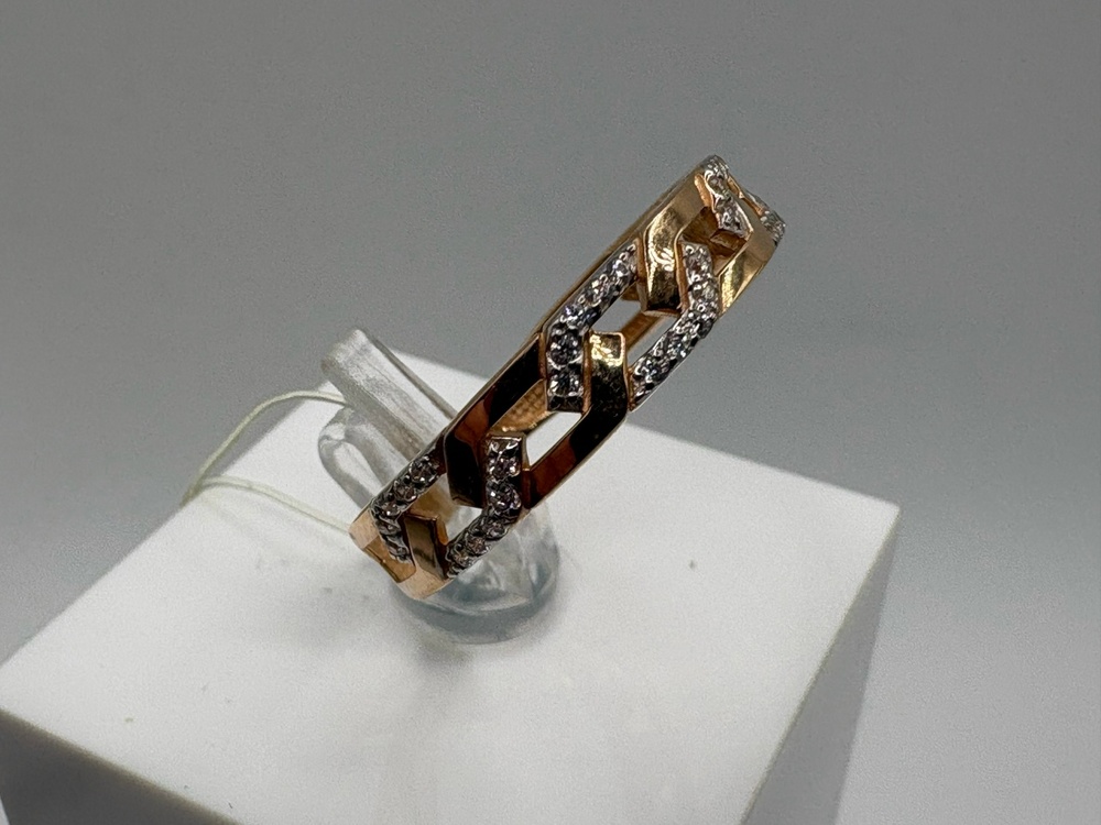 КОЛЬЦО С КАМНЯМИ (Au 585)