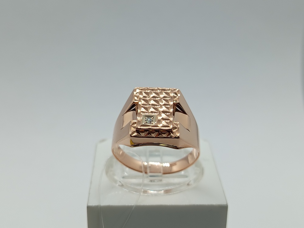 КОЛЬЦО ПЕЧАТКА с камнем (Au 585)