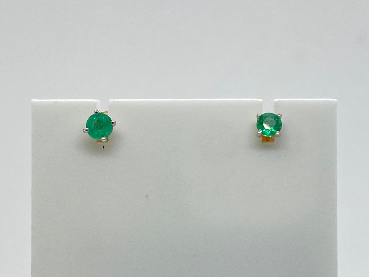 СЕРЬГИ ПУСЕТЫ с камнем (Au 585)