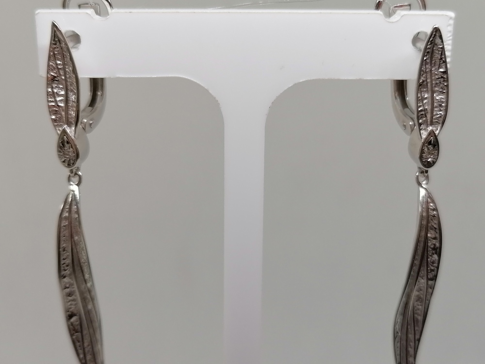 СЕРЬГИ БРИЛЛИАНТ (Ag 925)