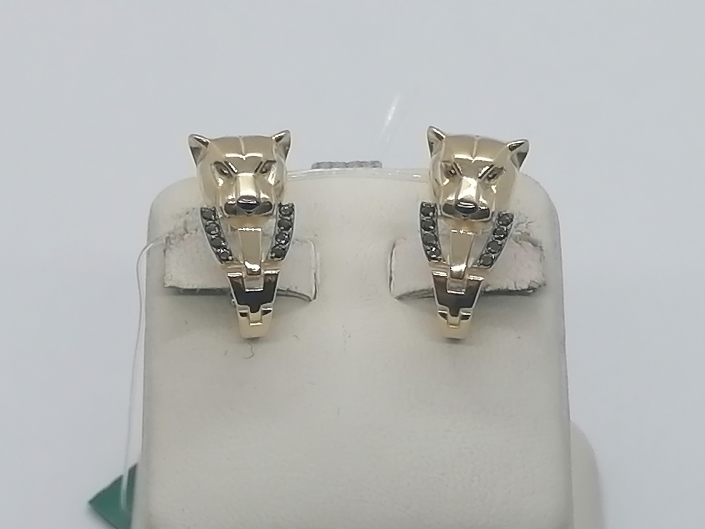 СЕРЬГИ С КАМНЯМИ (Au 585)