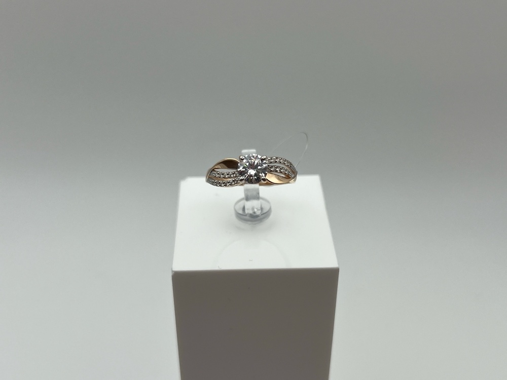 КОЛЬЦО С КАМНЯМИ (Au 585)