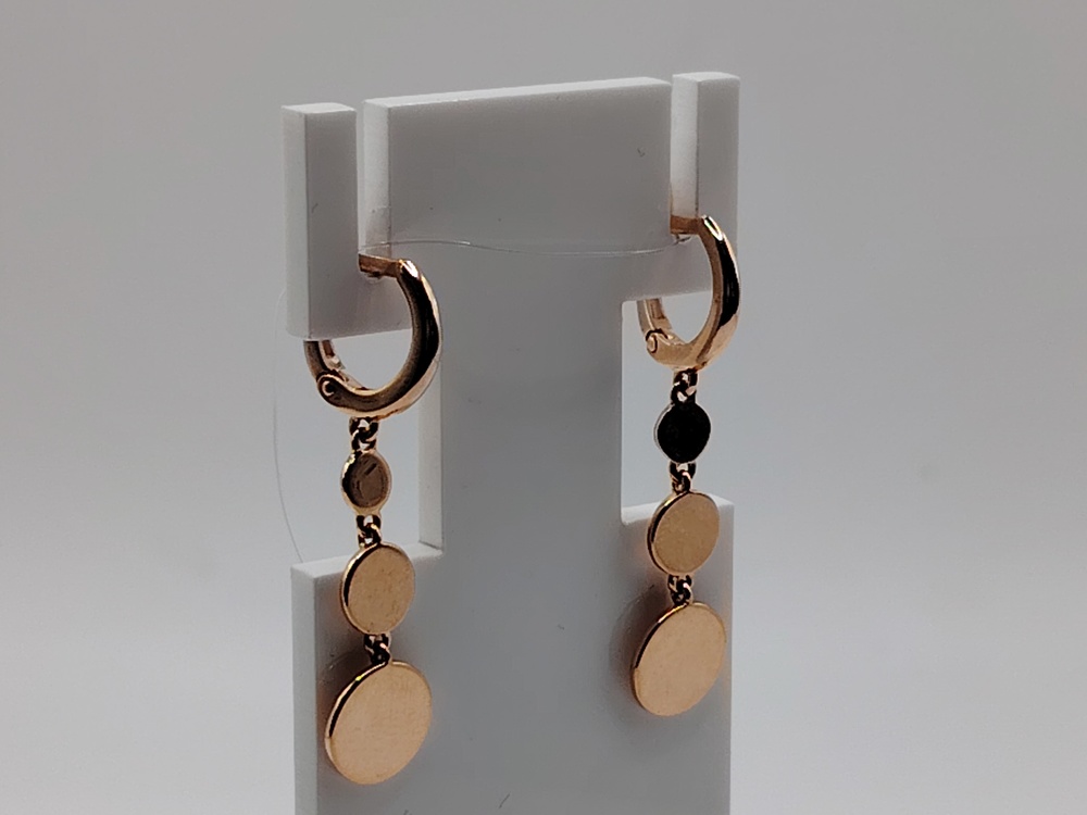 СЕРЬГИ БЕЗ КАМНЯ (Au 585)