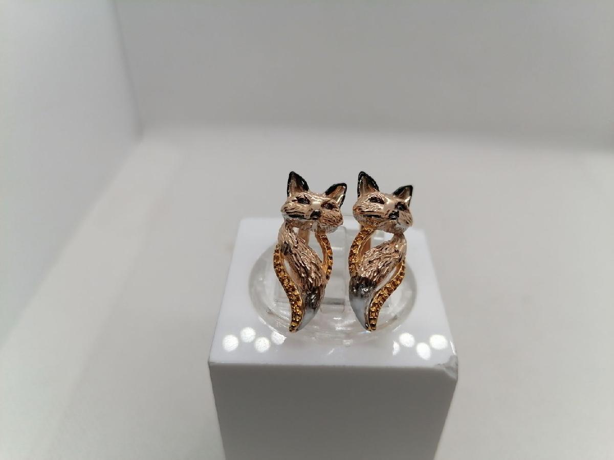 СЕРЬГИ ЦИТРИН (Au 585)