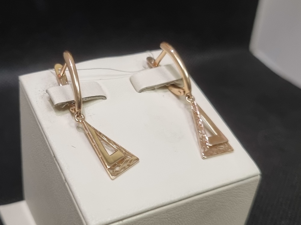 СЕРЬГИ БЕЗ КАМНЯ (Au 585)