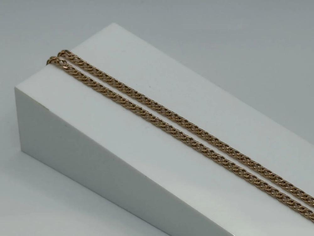 ЦЕПЬ ПУСТОТЕЛАЯ Ромб двойной (Au 585)