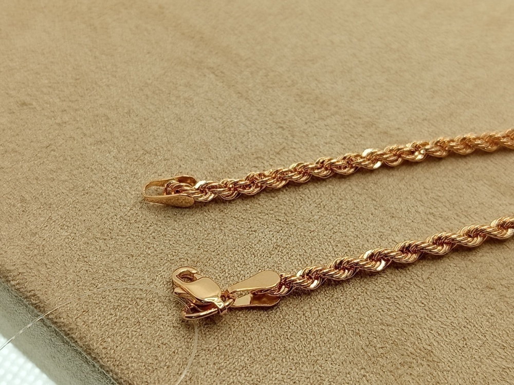 БРАСЛЕТ ПУСТОТЕЛЫЙ Веревка (Au 585)