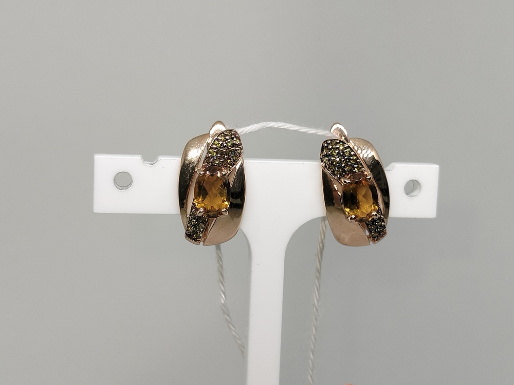 СЕРЬГИ С КАМНЯМИ (Au 585)