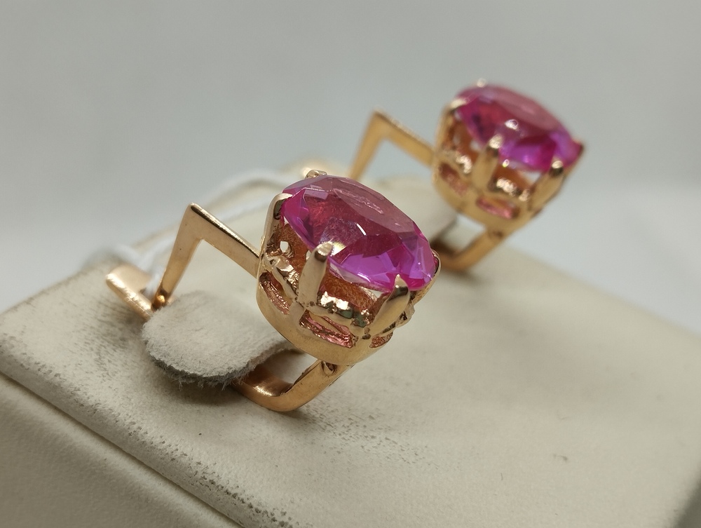 СЕРЬГИ С КАМНЕМ (Au 583)