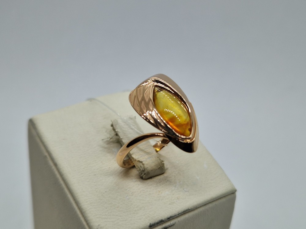 КОЛЬЦО ЯНТАРЬ (Au 585)