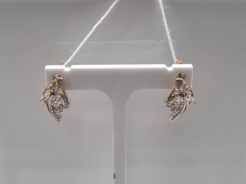 СЕРЬГИ С КАМНЯМИ (Au 585)