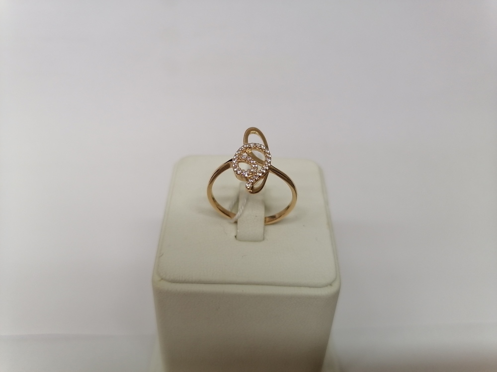 КОЛЬЦО С КАМНЯМИ (Au 585)