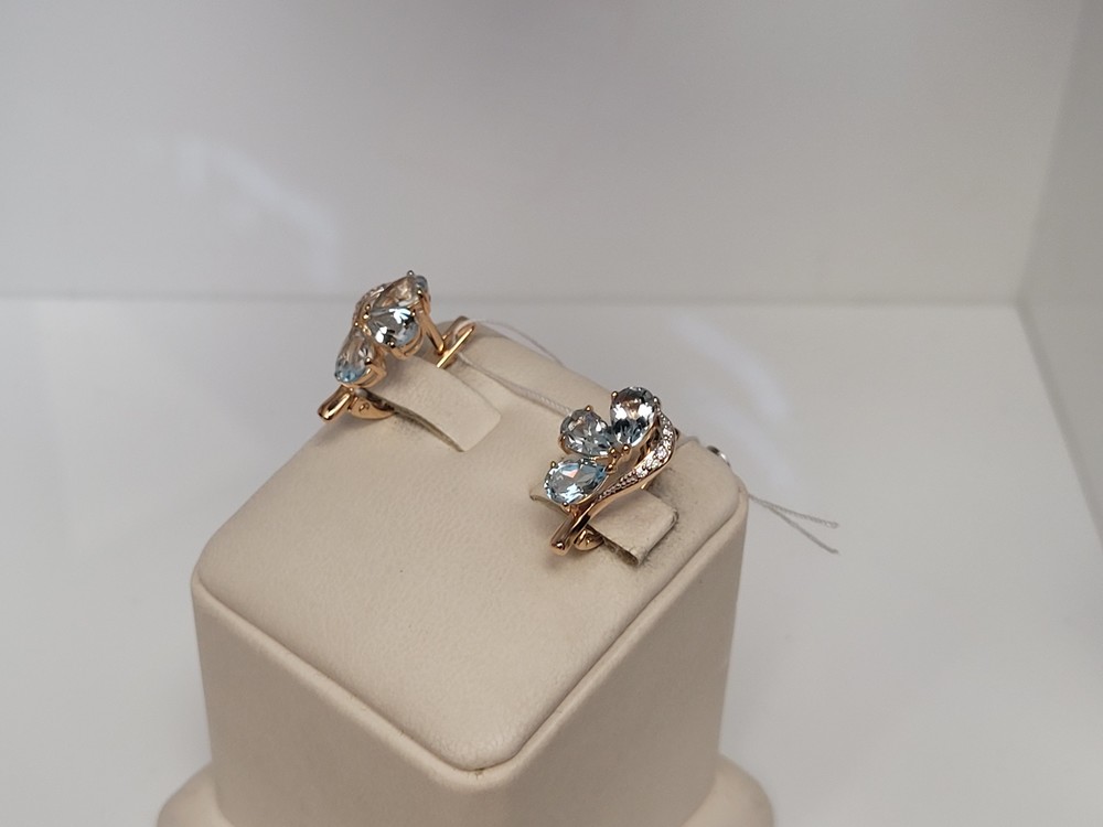 СЕРЬГИ С КАМНЯМИ (Au 585)