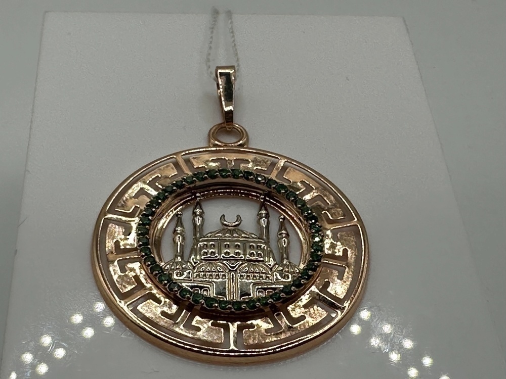ПОДВЕСКА МЕЧЕТЬ с камнями (Au 585)