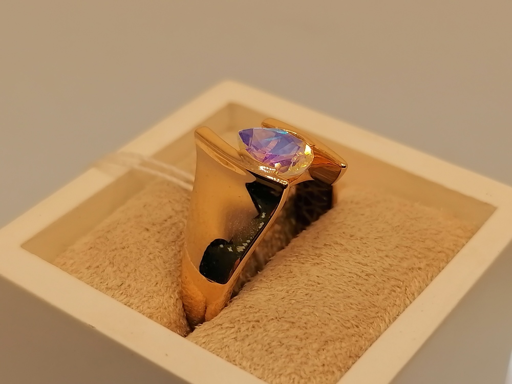 КОЛЬЦО С КАМНЕМ (Au 585)