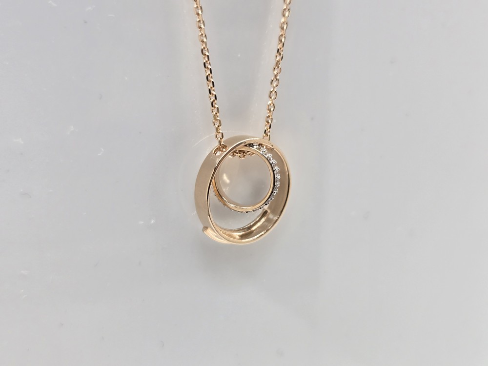 КОЛЬЕ С КАМНЯМИ Au 585