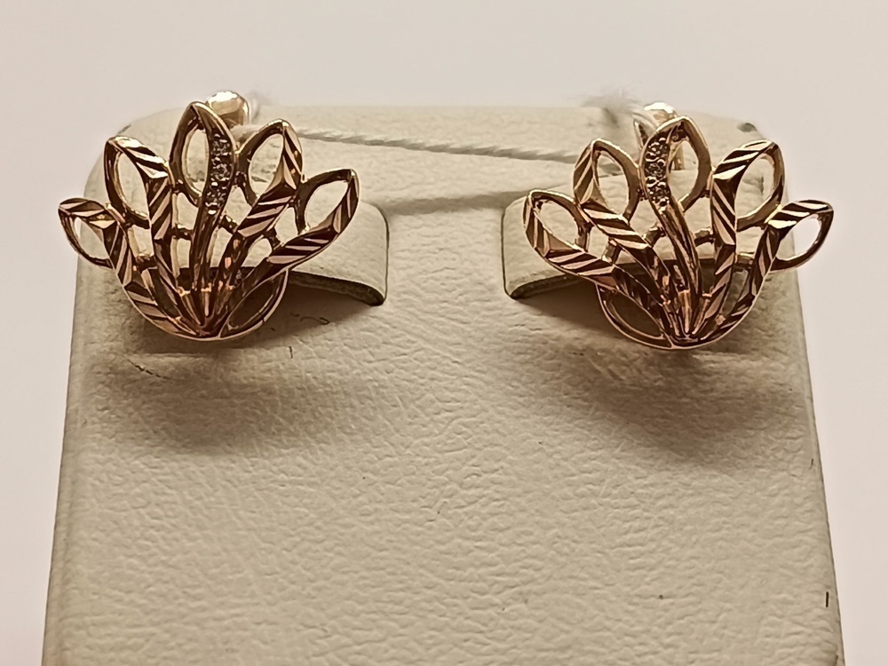 СЕРЬГИ С КАМНЯМИ (Au 585)